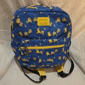 Loungefly Blue and Yellow Minions Backpack